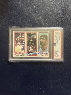 Sidney Moncrief Psa 8 Card Psa 10 Autograph 1980