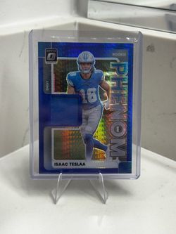 Isaac Teslaa Rookie Color Match Patch Card Detroit Lions