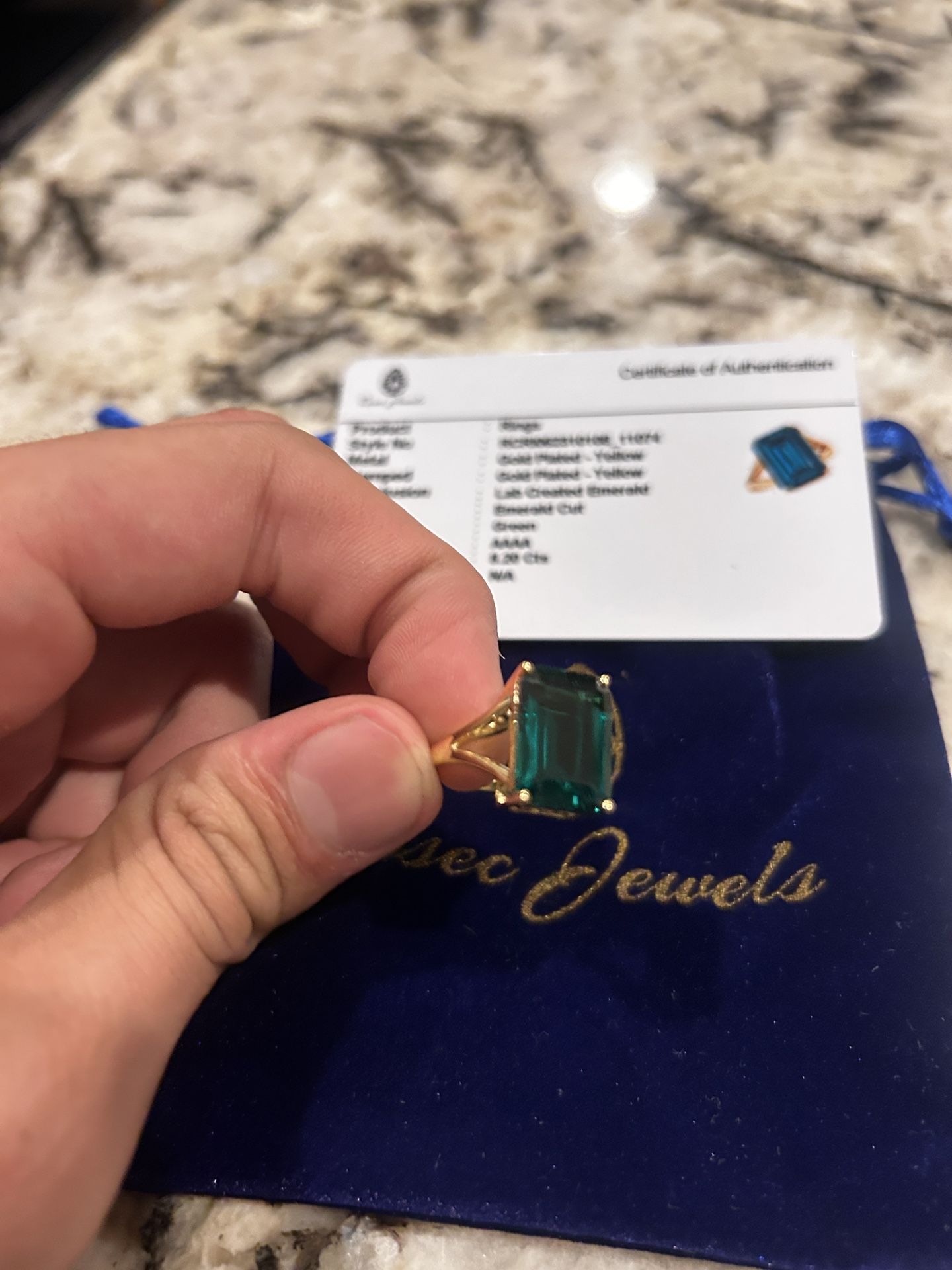 💍 Stunning Size 6 Emerald Ring – Rosec Jewels Certified! 💚