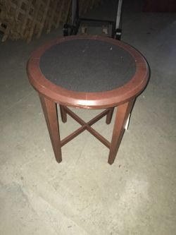 Solid wood stool