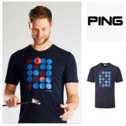NEW!  Ping Mens SensorCool Split Ball Tee Polo Shirt