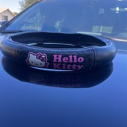 Hello kitty steering wheel cover