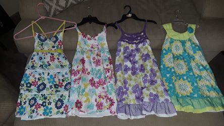 (4) Girls size 6-7 dresses