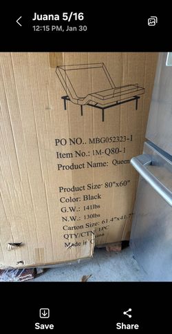 FUTON Queen size bed frame , no mattress.  Please read the information on the box.  New open box. Black