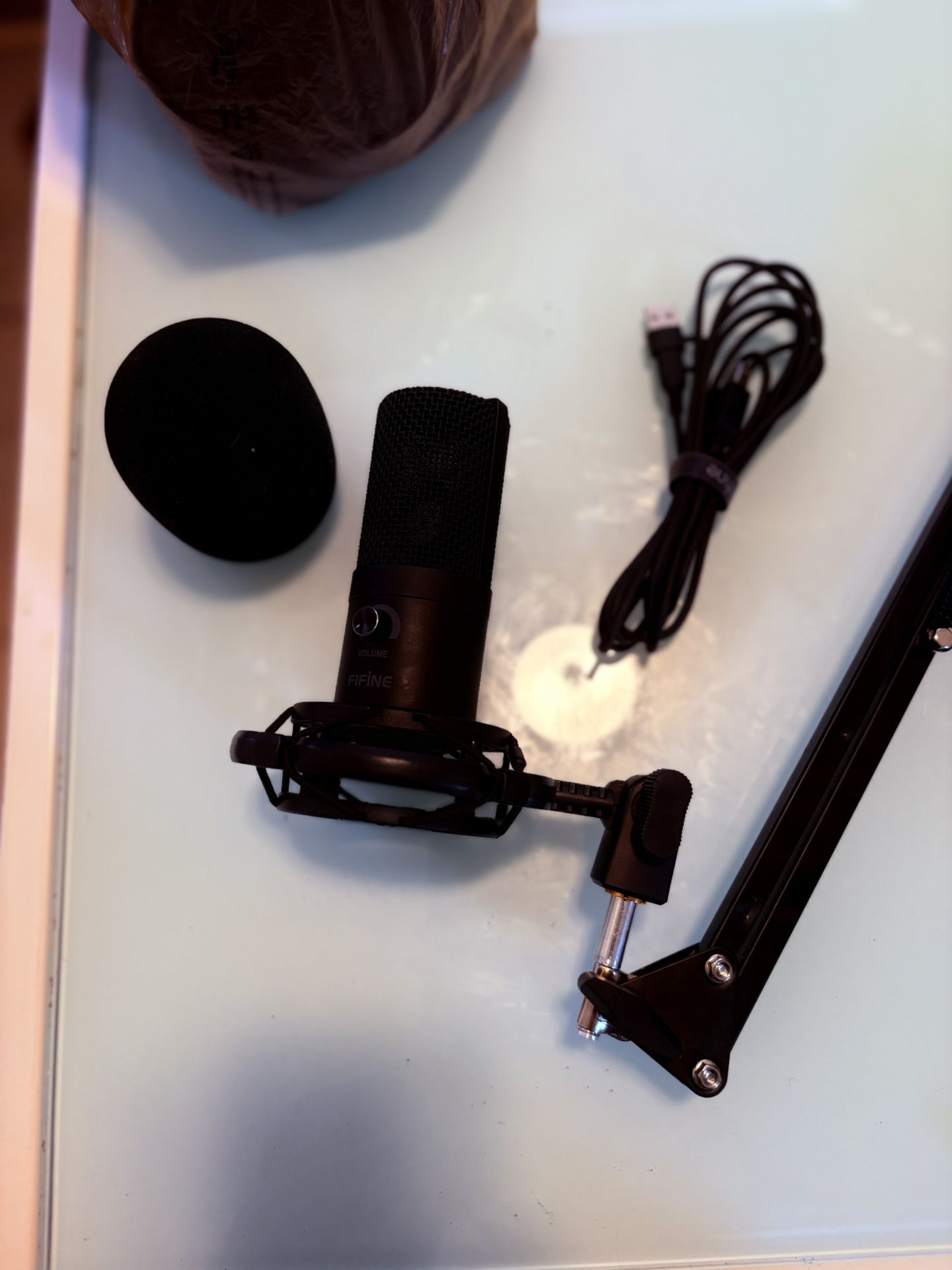 FiFine Studio Mic with Boom Arm