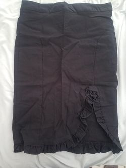 Skirt with slit on left side