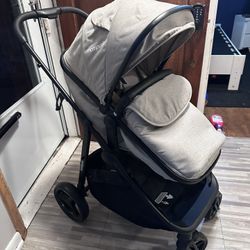 Mompush Wiz 2 in 1 Baby Stroller with Bassinet Mode, Convertible Stroller