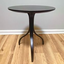 Vintage Mid Century Modulus Bentwood Round Accent Side Table Designed By Thomas Stender For Sigma Italy 1980s