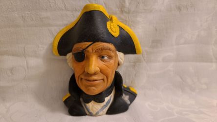 Vintage Bossons Chalkware Head British Admiral Lord Horatio Nelson Wall Plaque