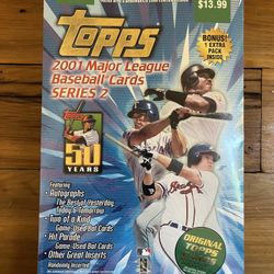 2001 Topps MLB Baseball Series 2 Blaster Box