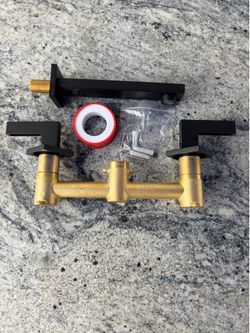 Wall bathroom sink faucet