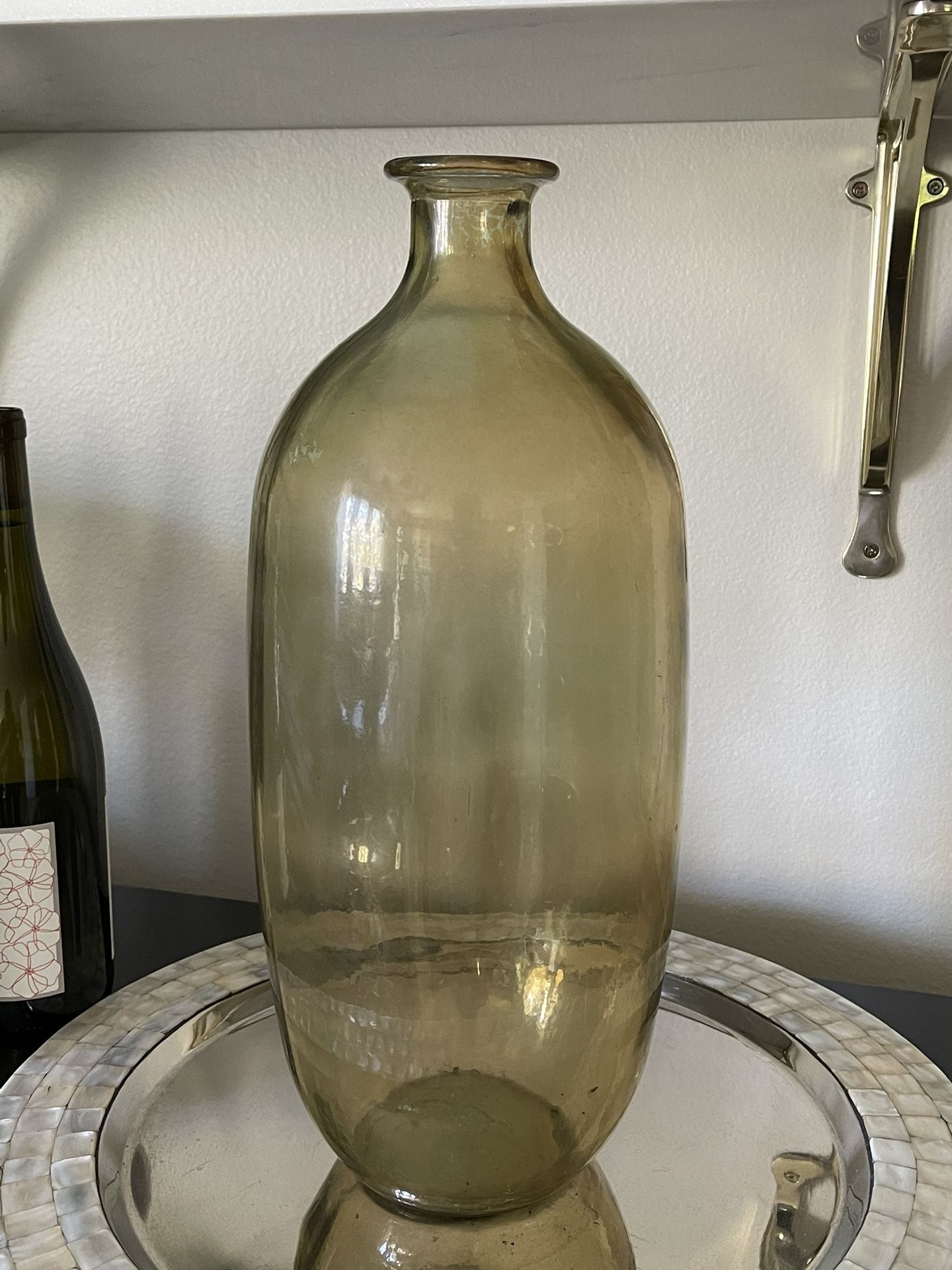 Antique Large Glass Vase Urn