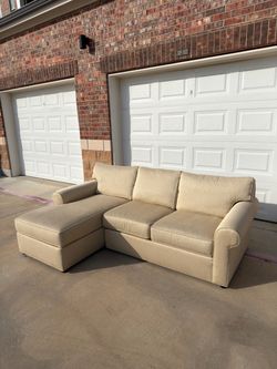 Ethan Allen Roll Arm Sectional
