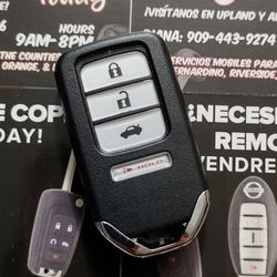 $120 in Pomona/Upland | 2014-25 Honda 4-Button Smart Push Start Remote Key Copy (Pilot, Accord, CRV, HRV, Civic, Fit, Odyssey)