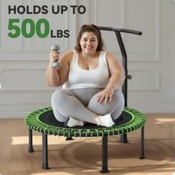 BCAN 48" Foldable Mini Trampoline Max Load 440lbs,