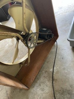Vintage Industrial Belt-Drive Exhaust Fan