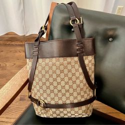 Gucci Brown Leather Tote