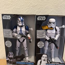 Talking Star Wars Action Figures ( Clone Trooper & Storm Trooper)