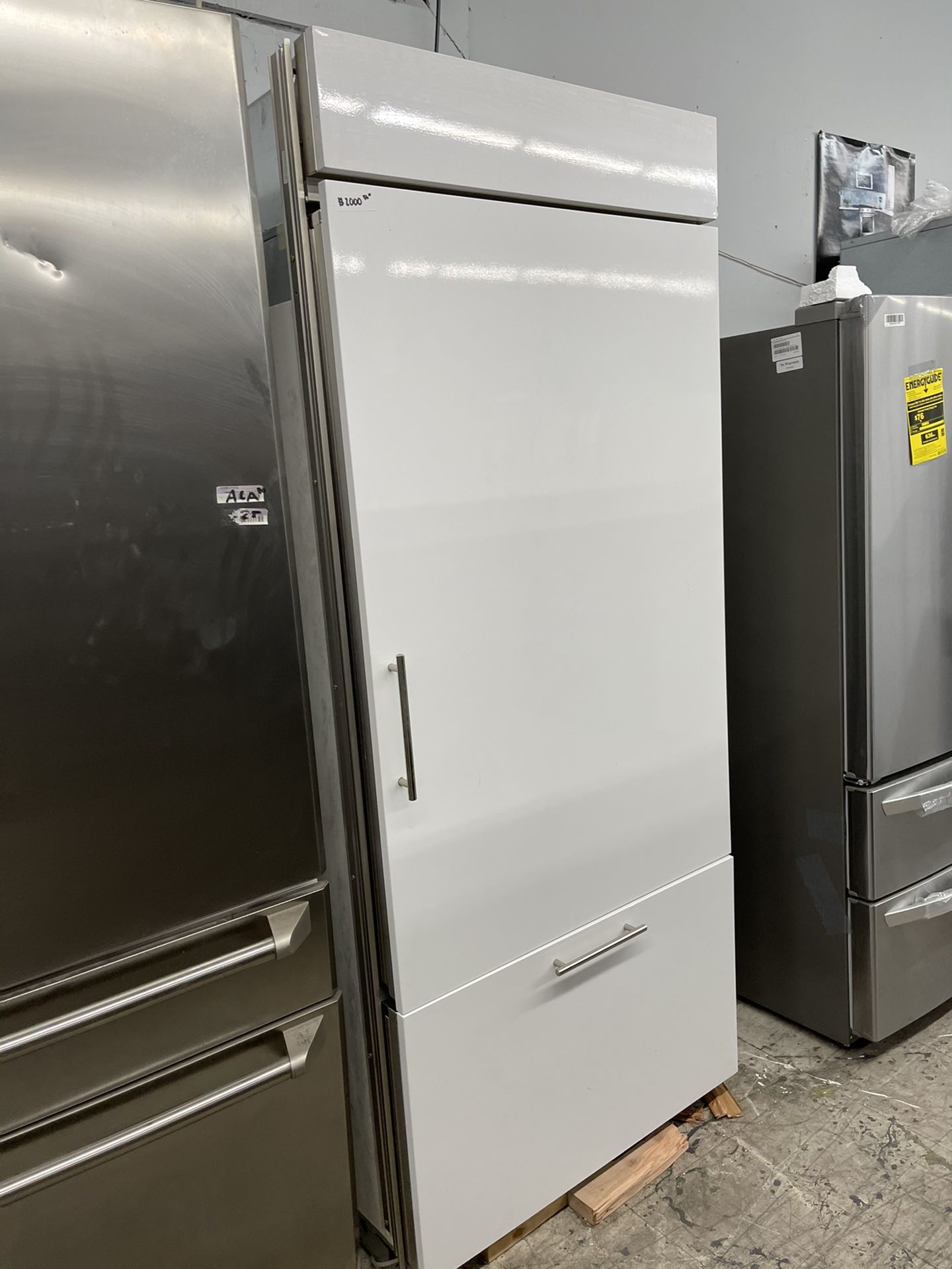 Kitchen Aid 36” Built In Refrigerator Used Panel Ready