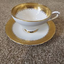 HM Sutherland Bone China Teacup And Saucer