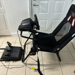 Full Sim Racing Rig (Wheel, Pedals, Shifter, Seat) – Ready to Play