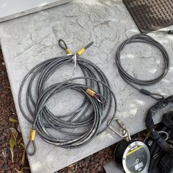 Commercial lock in cable