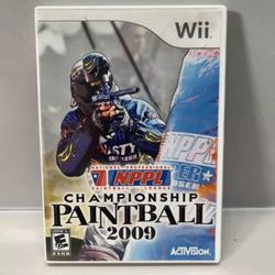 NPPL Championship Paintball 2009 Nintendo Wii Complete with Manual CIB