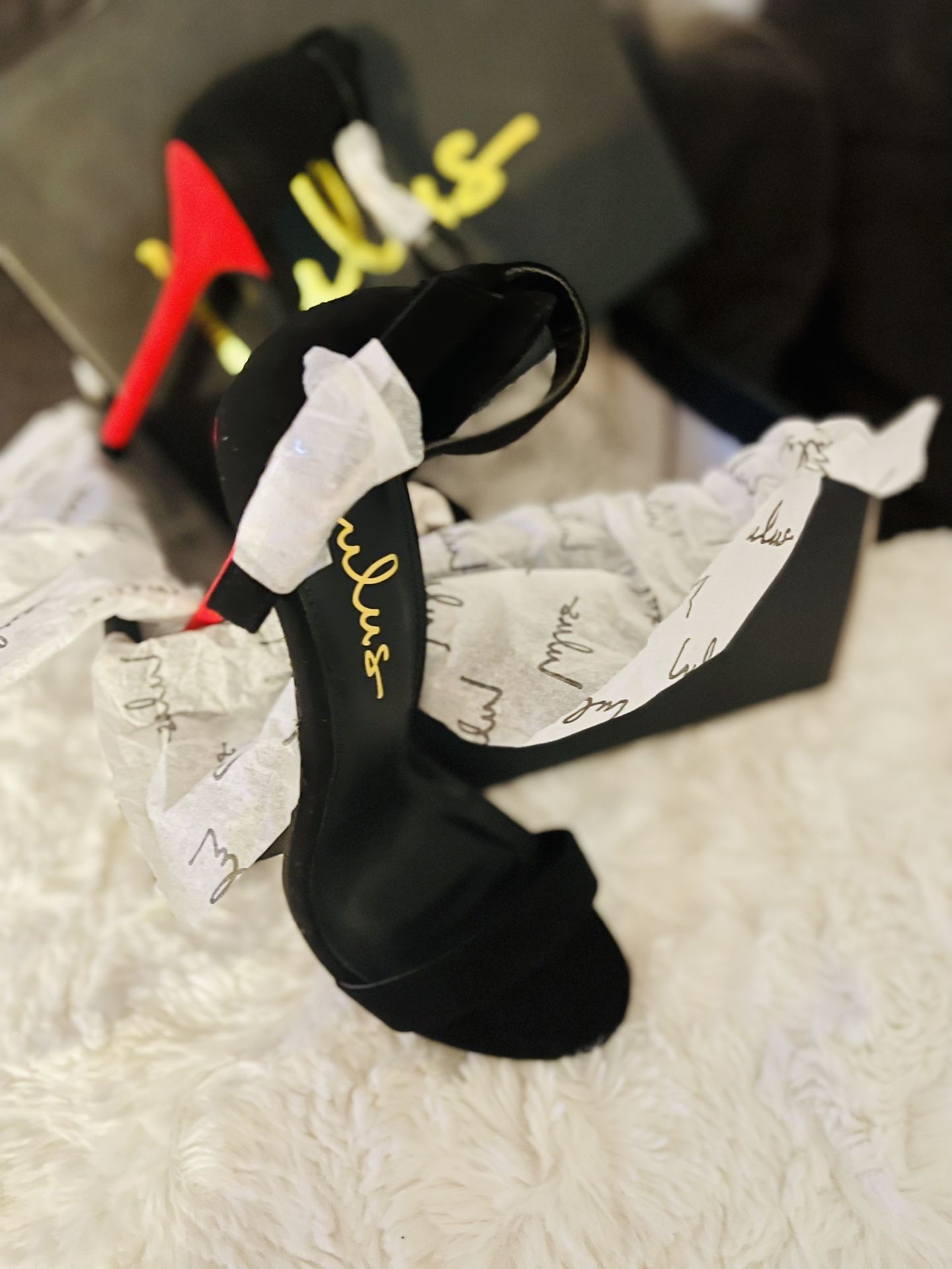 Classy black/red Heels-Brand New!!!