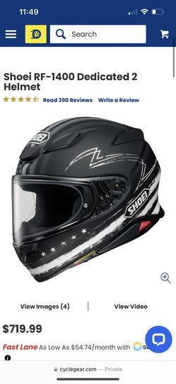 Shoei RF-1400 Dedicated 2 Helmet Size Medium