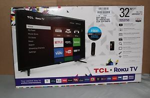 32 inch TCL TV WITH BUIT IN ROKU