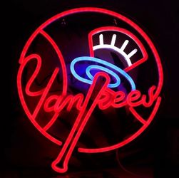 Neon Yankees sign