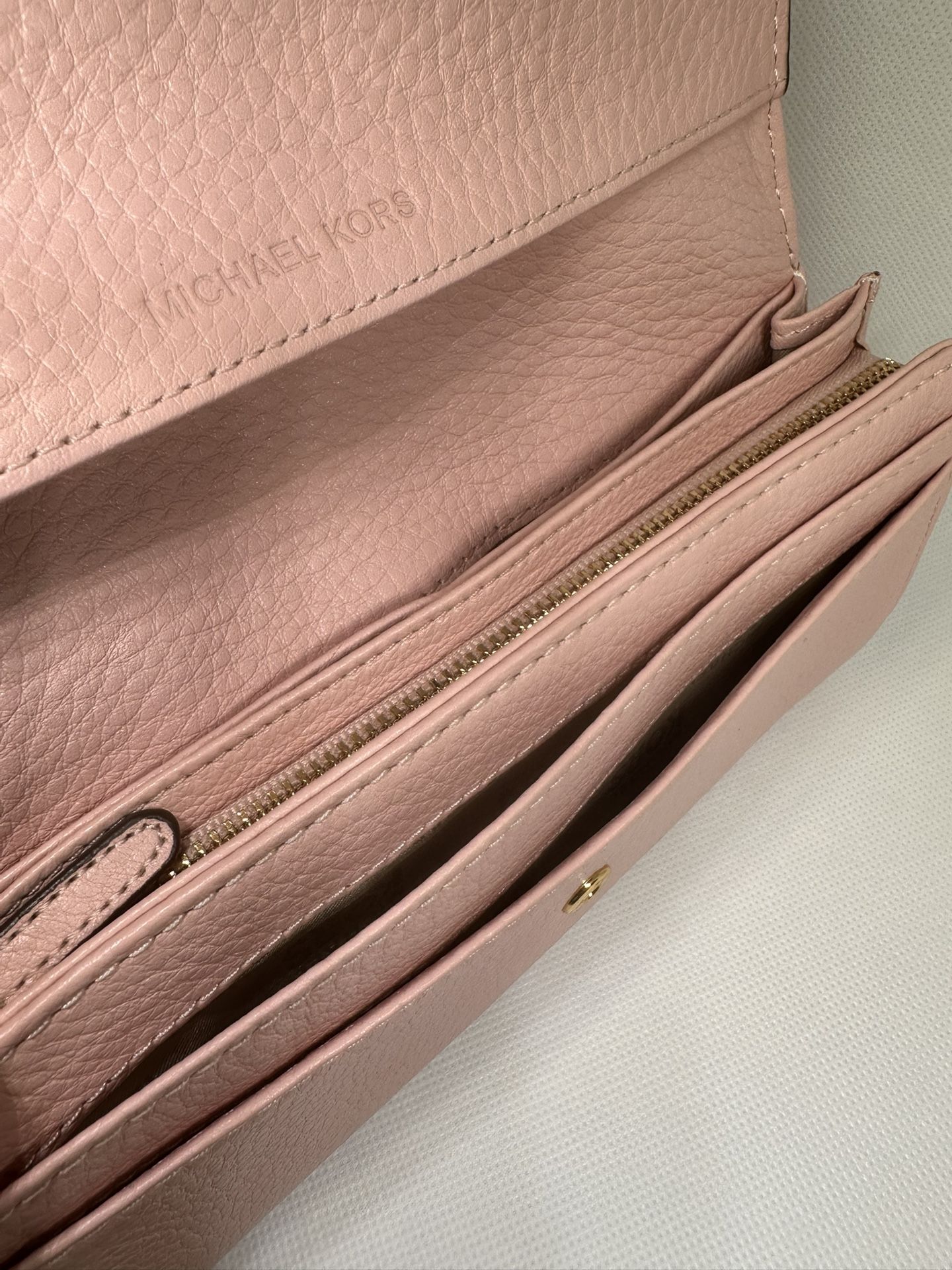 Michael Kors Leather Wallet Jet Set Travel Ballet (Pink)