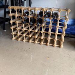 Wine Rack. Wooden, Handcrafted 