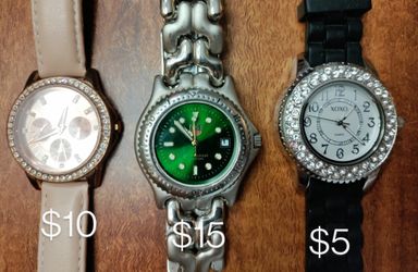 Women's Watches/ Prices In Pictures/ All Need Batteries 