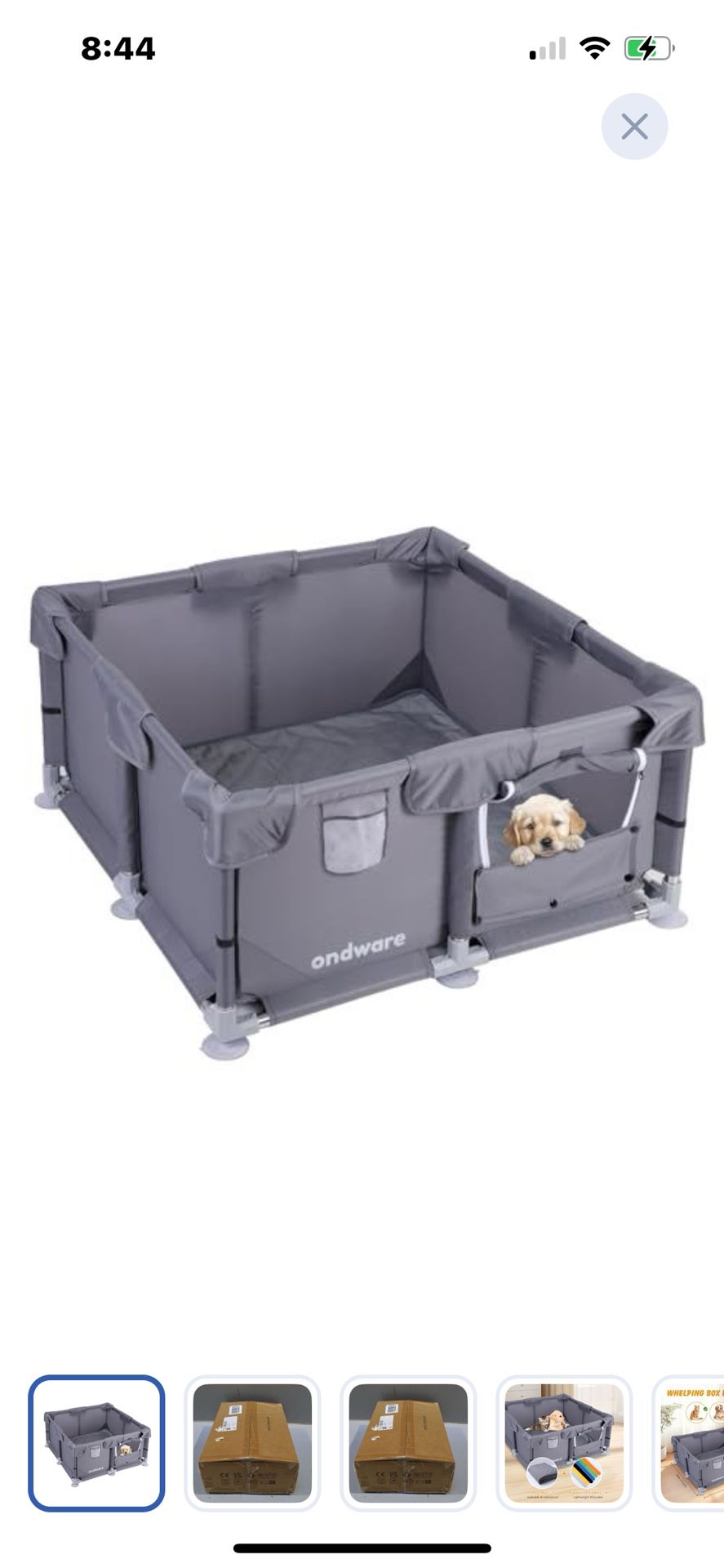 “New”Pet Playpen W/gate (28” X 28” X15”)”for All Animals”(retail$89)