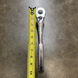 Vintage Craftsman USA 44809 1/2" Drive Quick Release Ratchet Socket Tool Chrome