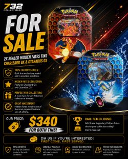 x2 Hidden fates sealed tins