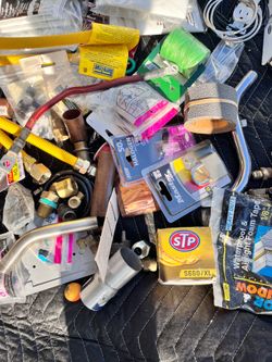 Huge Hardware Lot – Brass, Copper, Fittings, Connectors, Glue, Parts – $80