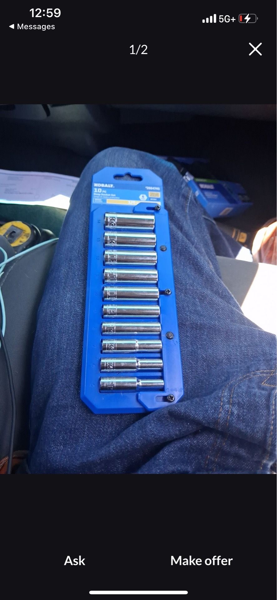 Deep socket set