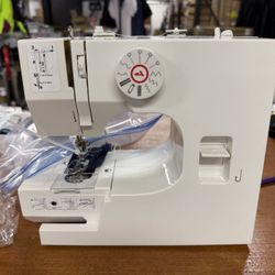 12 Stitch Multi-Function Sewing Machine, Portable Sewing Machine for Beginner, Dual Speed – Sews Forward & Reverse, Needlework Sewing Tools Set Kids, 
