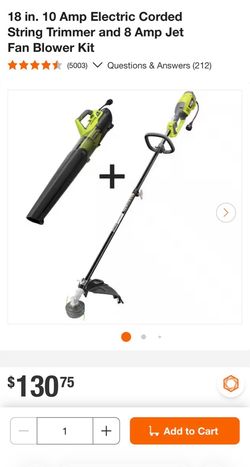 Ryobi Corded Blower and String Trimmer