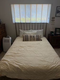 Metal Queen Bed Frame with Headboard