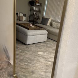 Gold Border Mirror