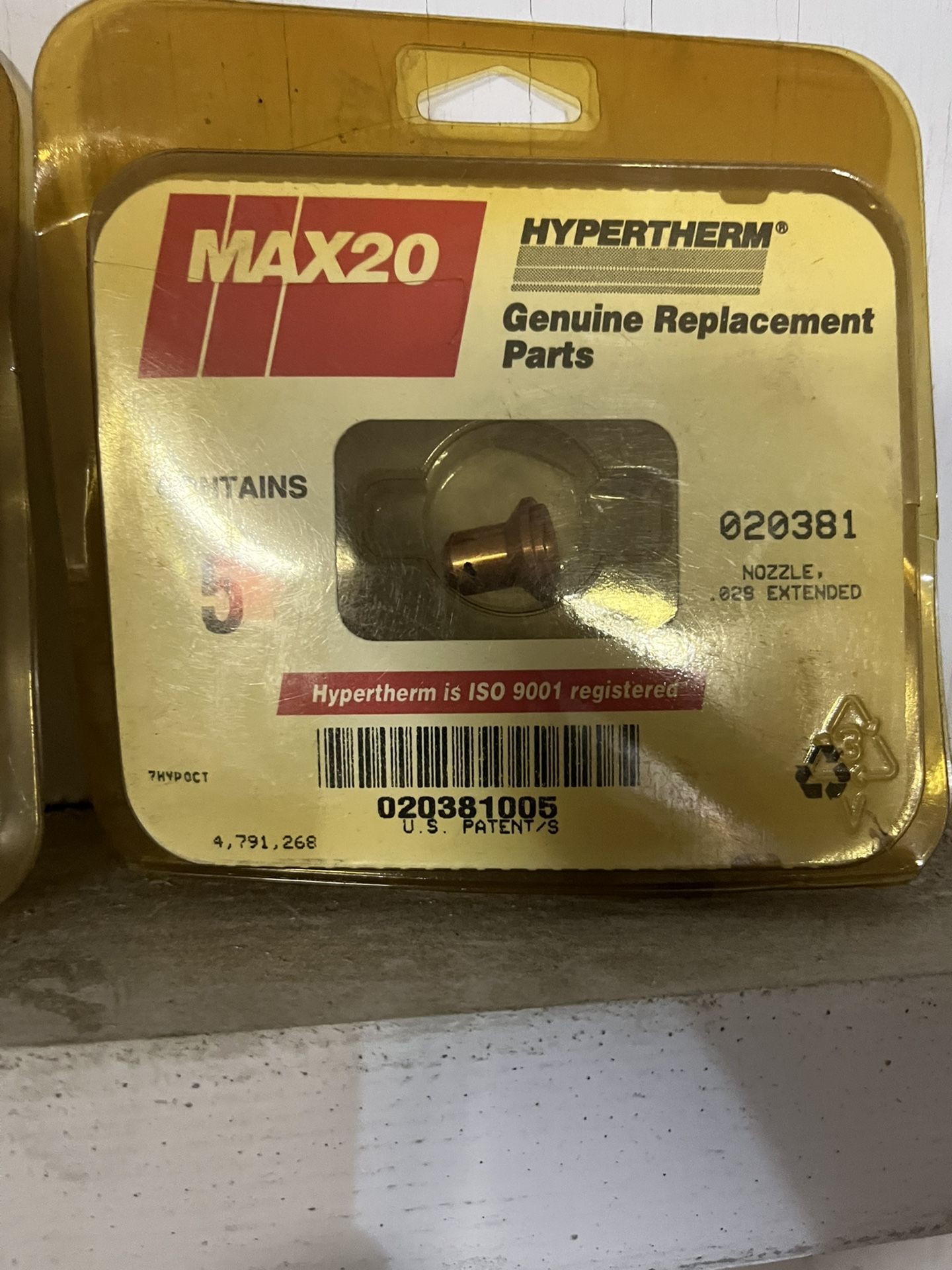Hypertherm Consumables (Plasma Cutter Parts.)..