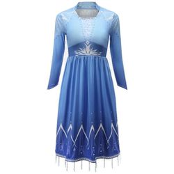 Elsa Long Sleeve Dress Kids Size 120