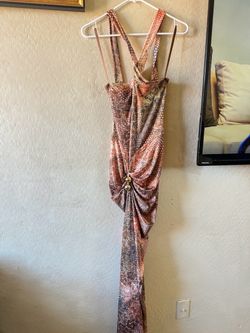 Pattern maxi dress size medium