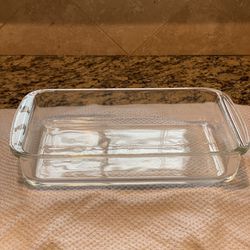 VINTAGE PYREX 231 CLEAR GLASS I1 1/2 QT OVEN BAKING CASSEROLE DISH PAN 