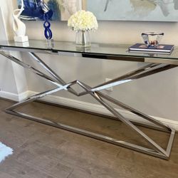 SILVER CONSOLE TABLE - Mesa De Entrada 🤍🤍