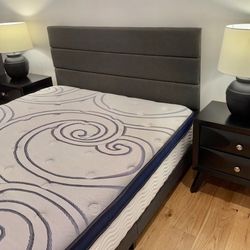 Queen Size Bed Frame + Mattress – $700 Set