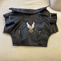 Dog Coat PU Leather Jacket Waterproof  XXL